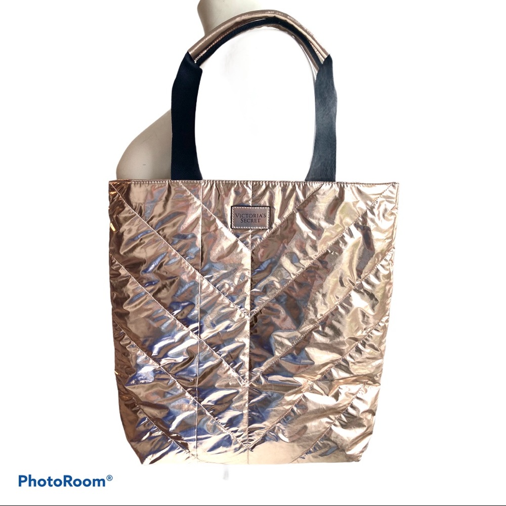 Victoria Secret Shimmery Champagne Tote